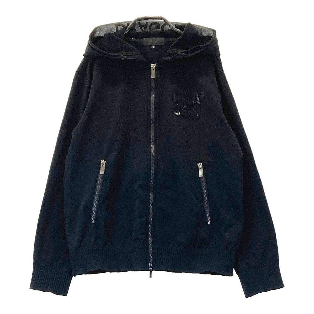 サイズ 2 DANCE WITH DRAGON ダンスウィズドラゴン ジップパーカー ジャケット チビドラ ブラック系 240101544926 ゴルフウェア レディース ストスト