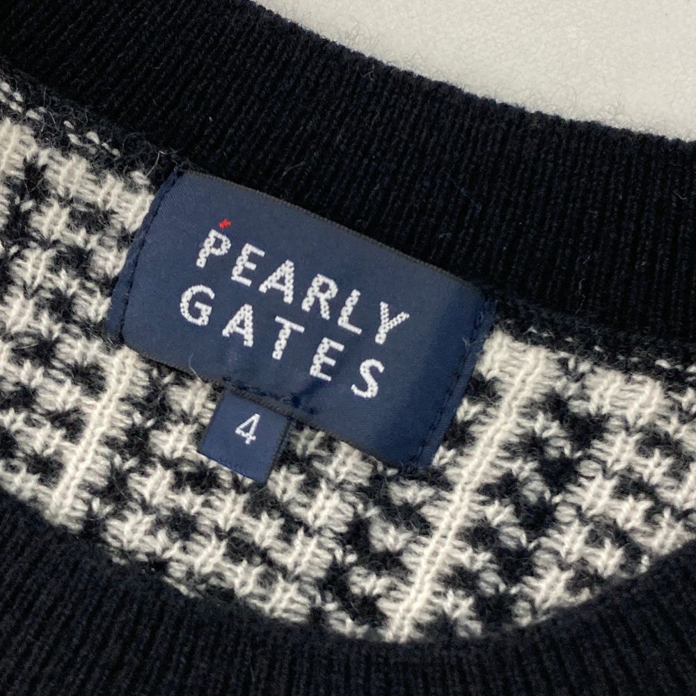 【新品】パーリーゲイツ カシミヤ ニット セーター チェック PEARLY GATES（パーリーゲイツ） セーター ニット 「PEARLY GATES」14G