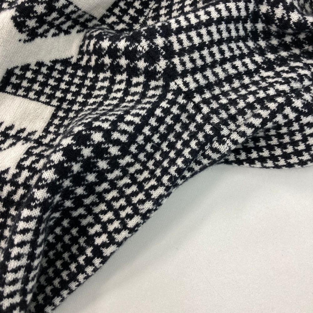 【新品】パーリーゲイツ カシミヤ ニット セーター チェック サイズ：4 PEARLY GATES パーリーゲイツ カシミヤ ニットセーター ロゴ