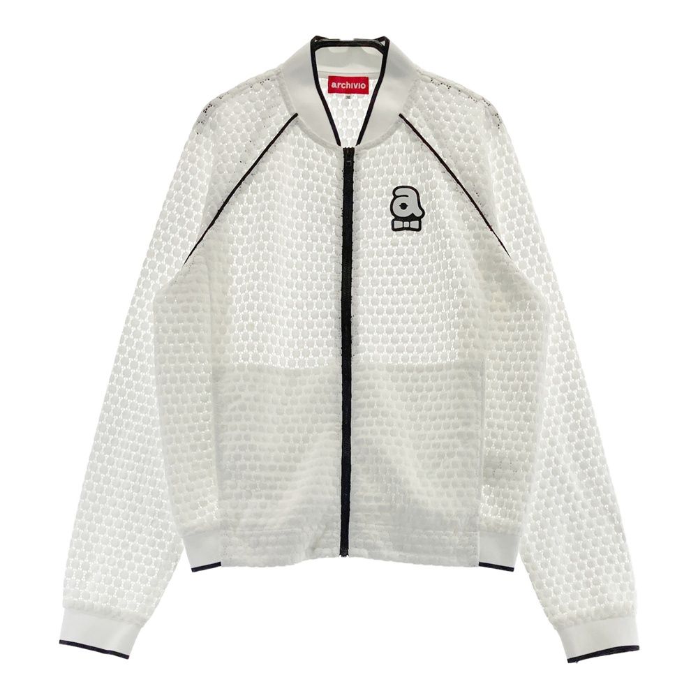 サイズ 36 ARCHIVIO アルチビオ レース ジップジャケット ホワイト系 240101545513 ゴルフウェア レディース ストスト
