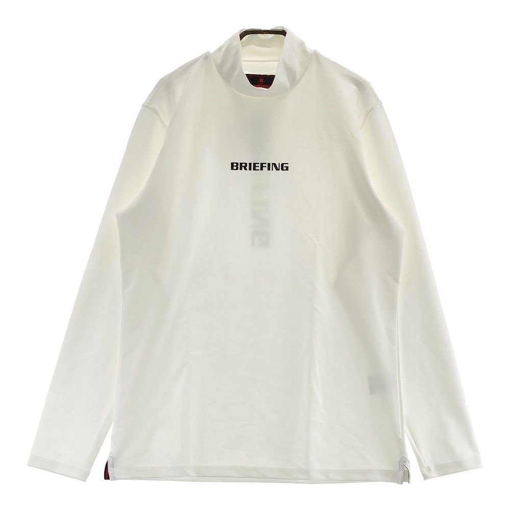サイズ：L BRIEFING GOLF ブリーフィング 長袖モックネックTシャツ ホワイト系 [240101545852] ゴルフウェア メンズ ストスト