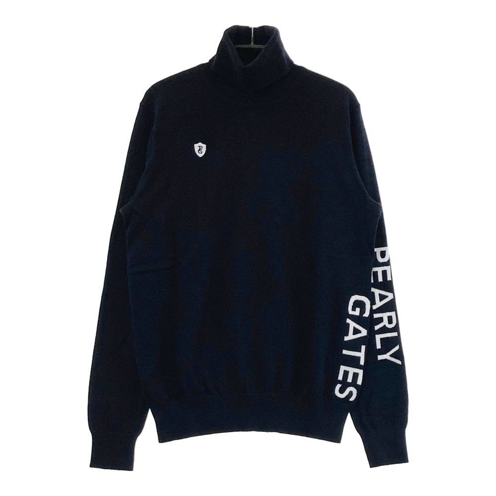 サイズ 0 PEARLY GATES パーリーゲイツ タートルネック長袖ニット セーター ブラック系 240101547122 ゴルフウェア レディース ストスト