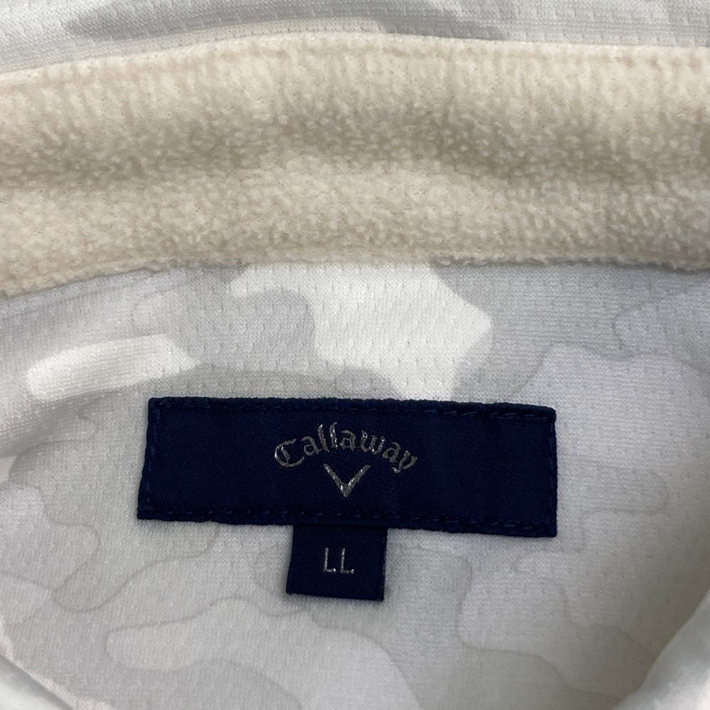 サイズ：LL CALLAWAY キャロウェイ 裏起毛 長袖ポロシャツ クマ