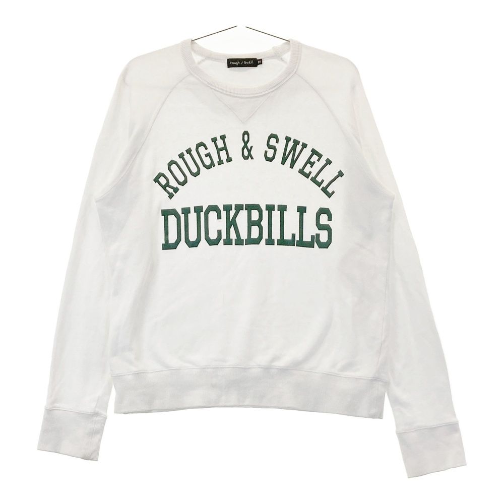 サイズ M ROUGH-SWELL ラフアンドスウェル スウェット トレーナー ホワイト系 240101547779 ゴルフウェア メンズ ストスト