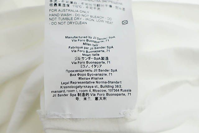 ジルサンダー JIL SANDER ストア 無地 モックネック 半袖 Tシャツ