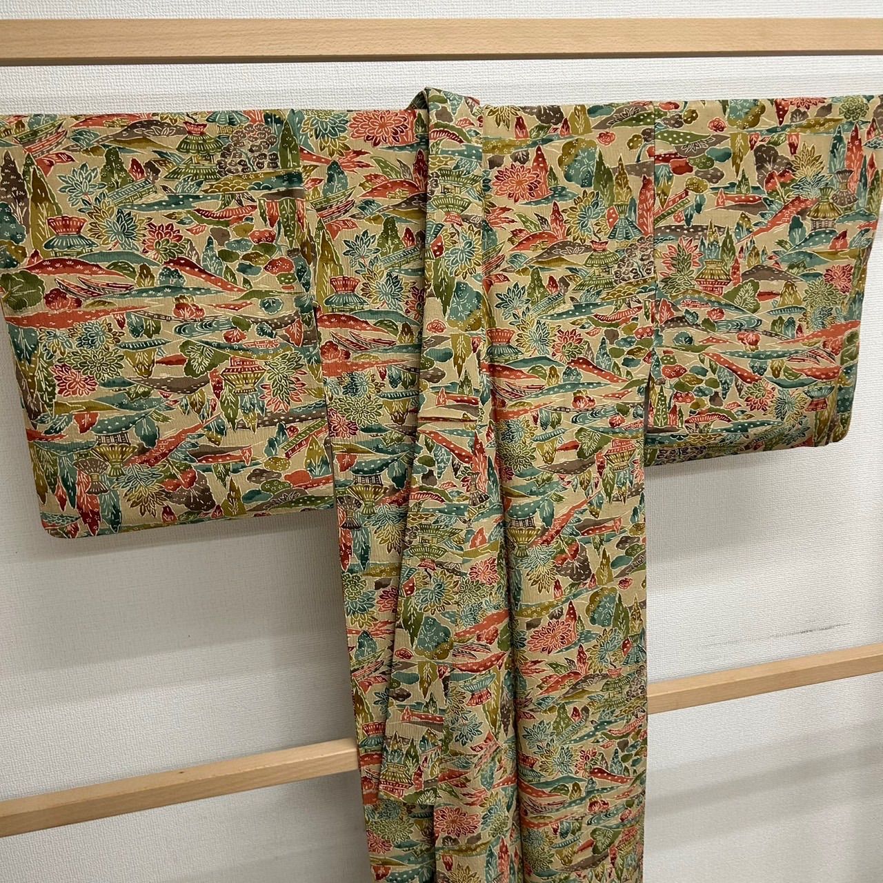 お色目が綺麗【小紋】　正絹　激安価格‼️ お色目が綺麗【小紋】 正絹 激安価格‼️ 楽天市場】小紋 正絹の通販