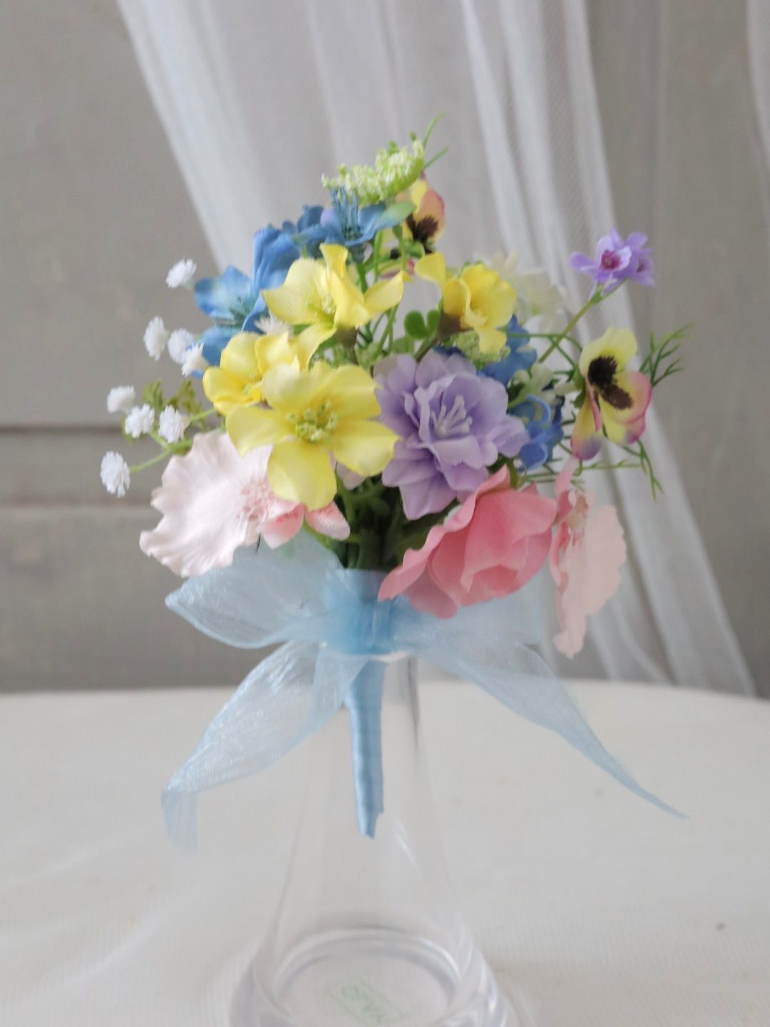 そら咲くブーケ ウェディングブーケ ブートニアセット カラフルブーケ NEXPOTALLINN_EU