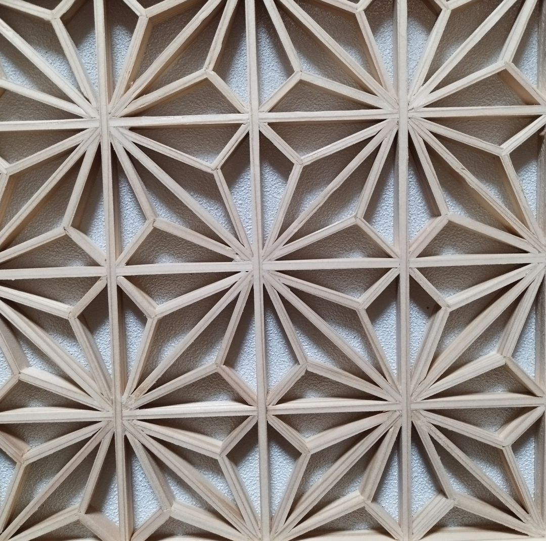 211❣️特価❣️麻の葉組子 組子絵柄5枚一組木製額縁 - メルカリ