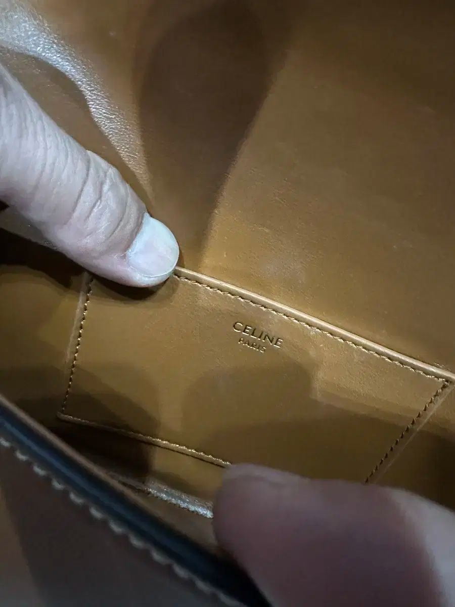 Celine セリーヌ ストラップ クラッチバッグ タン COLOR DECORATOM_COM_BR