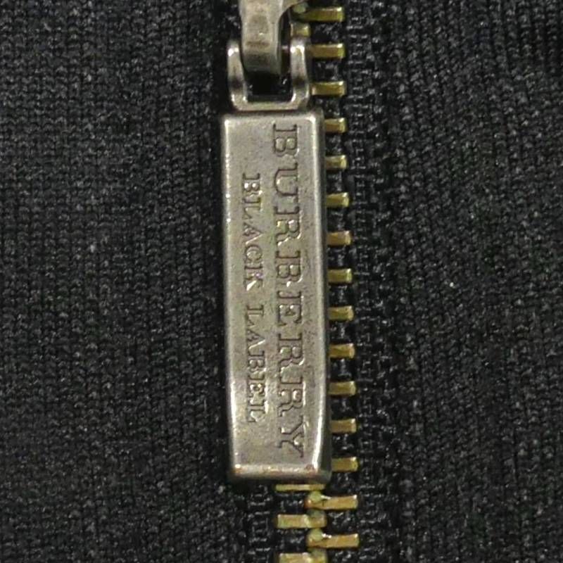 BURBERRY BLACK LABEL 廃盤 バーバリーブラックレーベル L ジャージ ジャケット ブルゾン トラックジャージ 黒 ブラック ライン ジップ ジャケット_ブルゾン_サイズL一覧 SEULB屋着古 NS610 KANDAIZUMI_COM