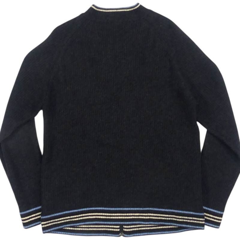 BURBERRY BLACK LABEL 廃盤 バーバリーブラックレーベル ジャージ L トラックジャケット ブルゾン 3 茶 黒 ウール 刺繍 ジャケット_ブルゾン_サイズL一覧 SEULB屋着古 NS614