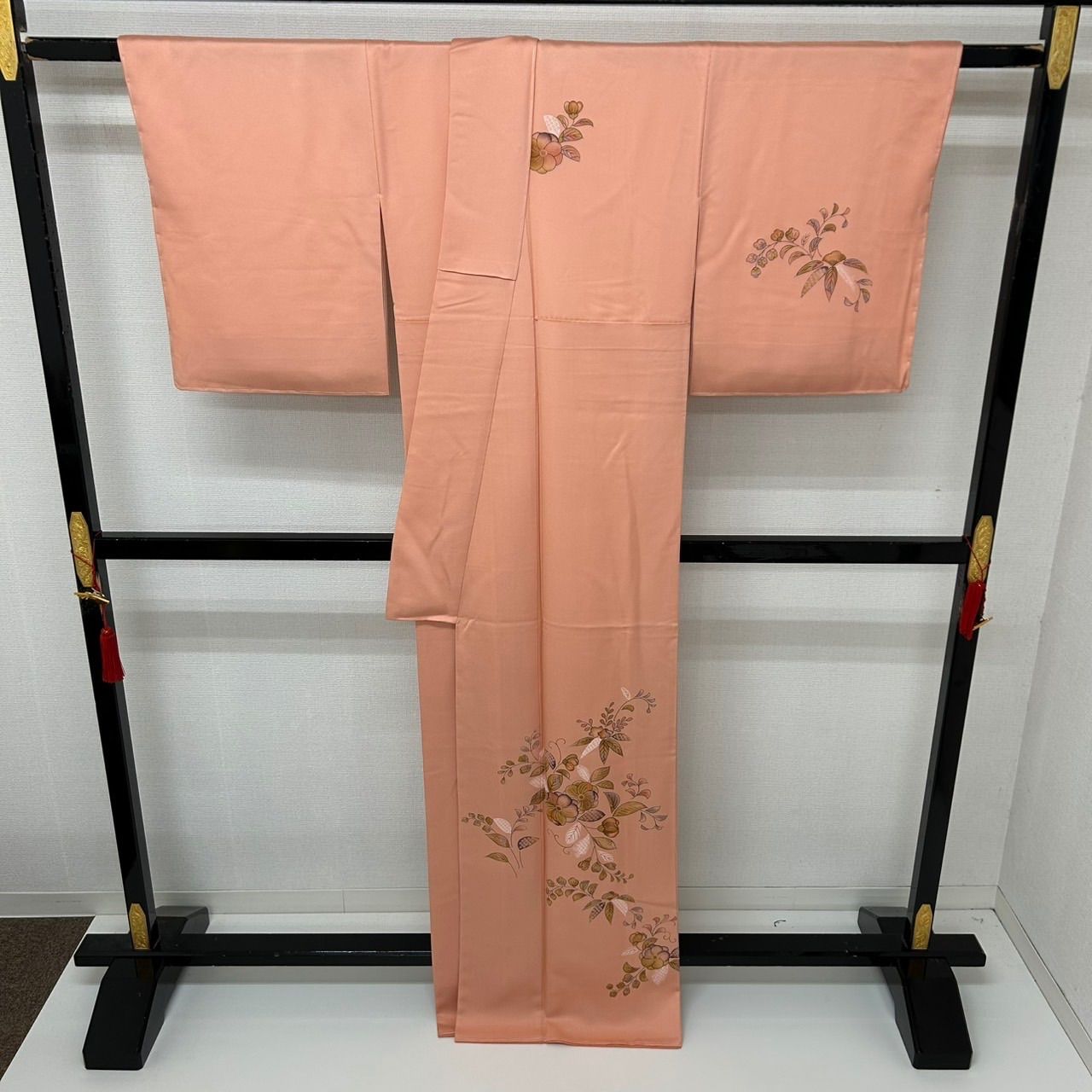 裄65 付け下げ 正絹 紋なし 染めの素敵な花 袷 着物MK-675 - メルカリ