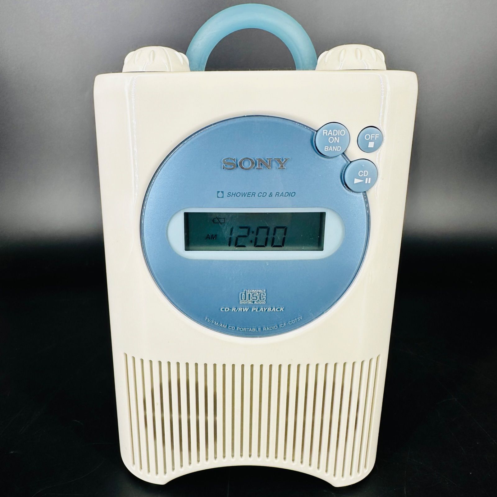 SONY ICF-CD73V 防滴 ポータブルCDラジオ 浴室用 ソニー - メルカリ