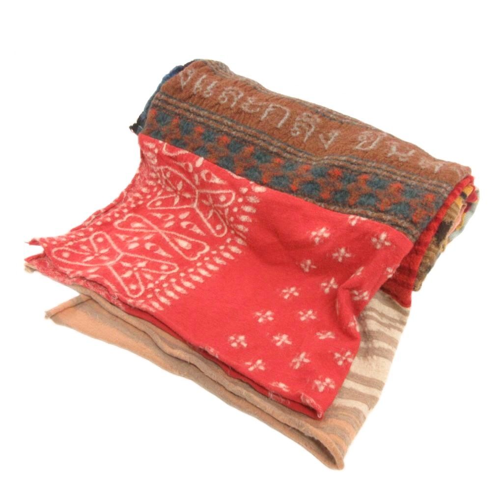 キャピタル kapital カントリー KOUNTRY マフラー ストール 縮絨ウール 総柄 大判 ロング マルチ