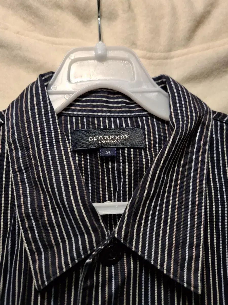 バーバリー ストライプ コットン シャツ M サイズ