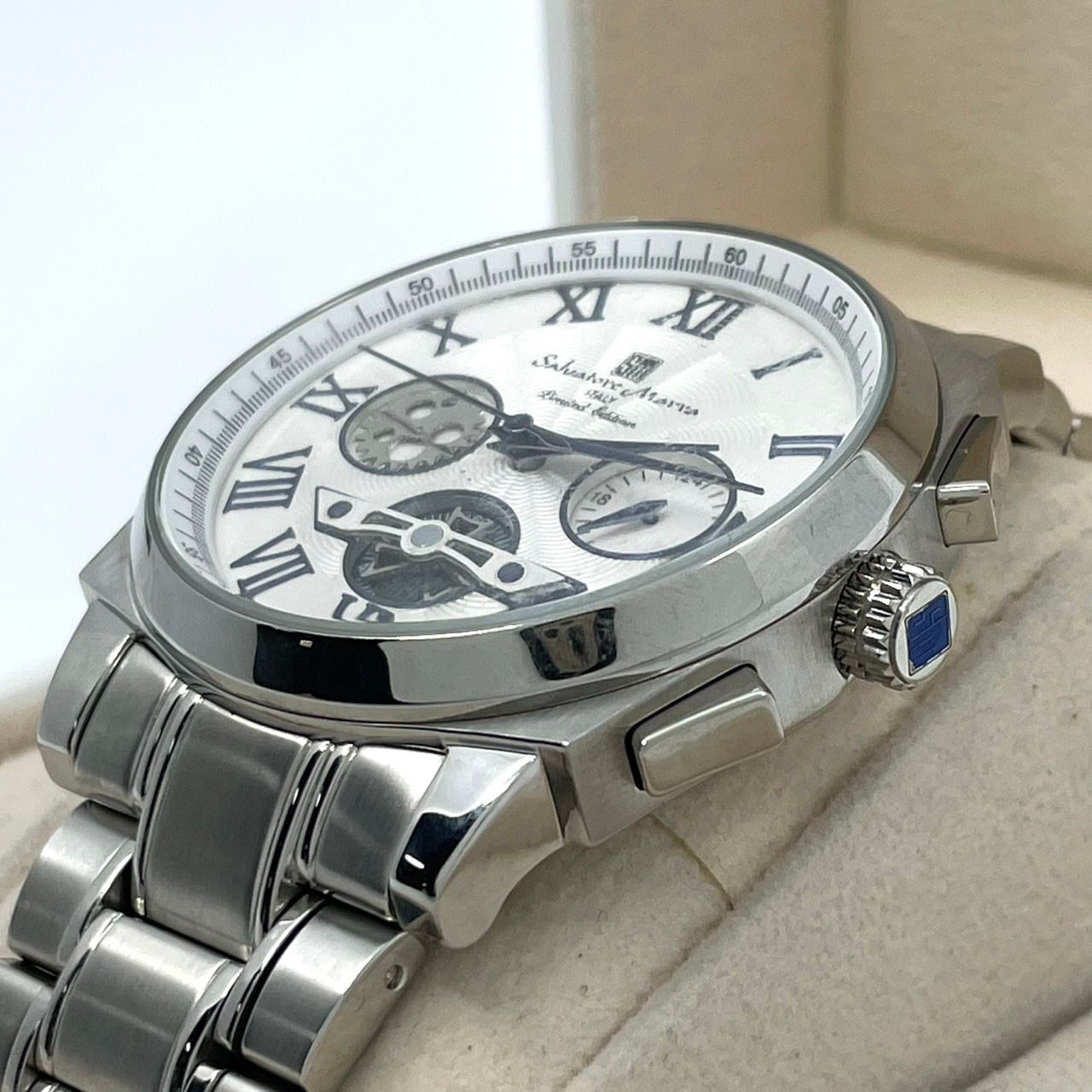 電池交換済／稼働品／美品】Salvatore Marra サルバトーレマーラ