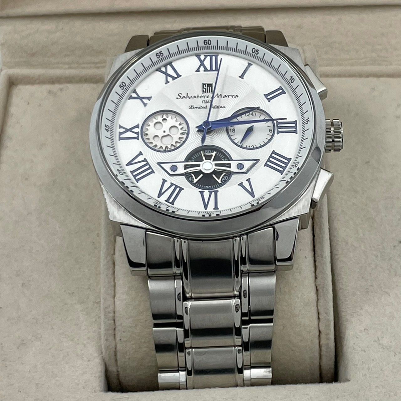 電池交換済／稼働品／美品】Salvatore Marra サルバトーレマーラ