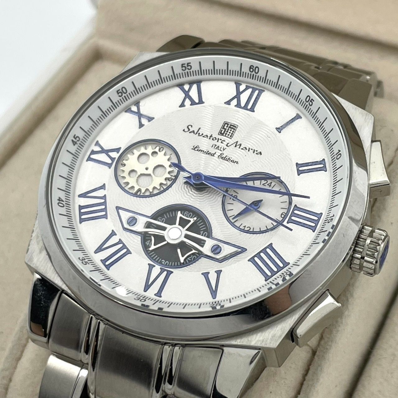 電池交換済／稼働品／美品】Salvatore Marra サルバトーレマーラ