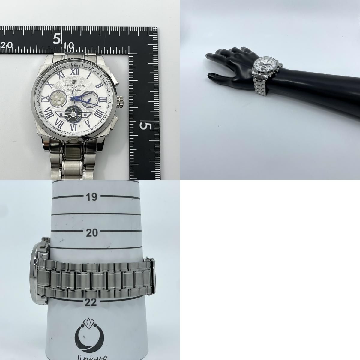 【新品・未使用】Salvatore Marra 紳士 腕時計　電池交換済み 電池交換済／稼働品／美品】Salvatore Marra サルバトーレマーラ