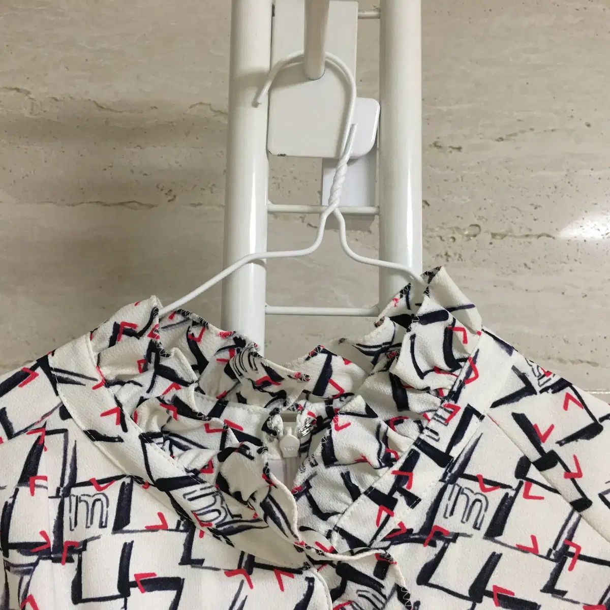 MINE マイン 22 ロゴ ボタン フリル ラップ ロング ONE PIECE 55