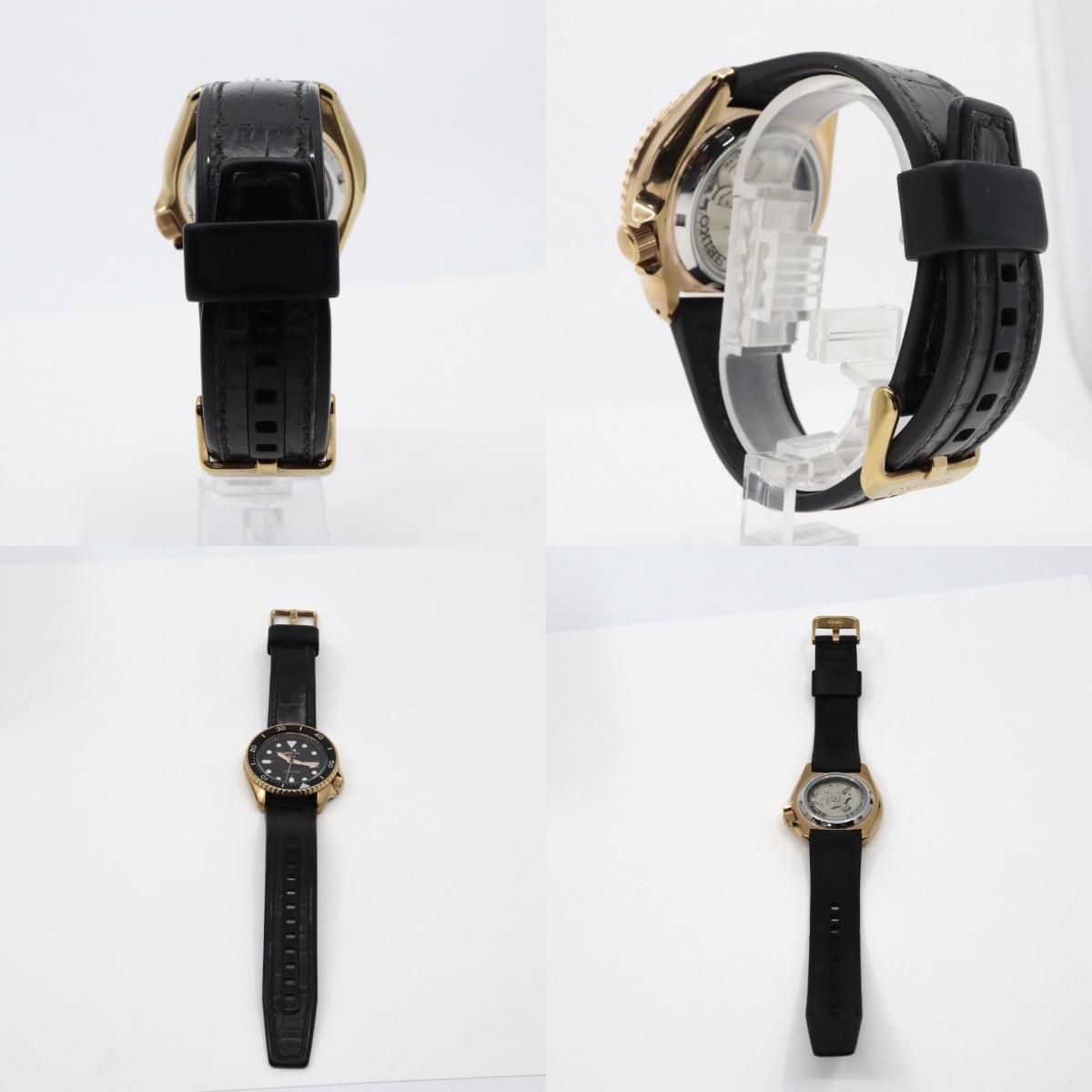 極美品 セイコー SEIKO5 スポーツ 4R36-07G0 SBSA011 メンズ 腕時計 