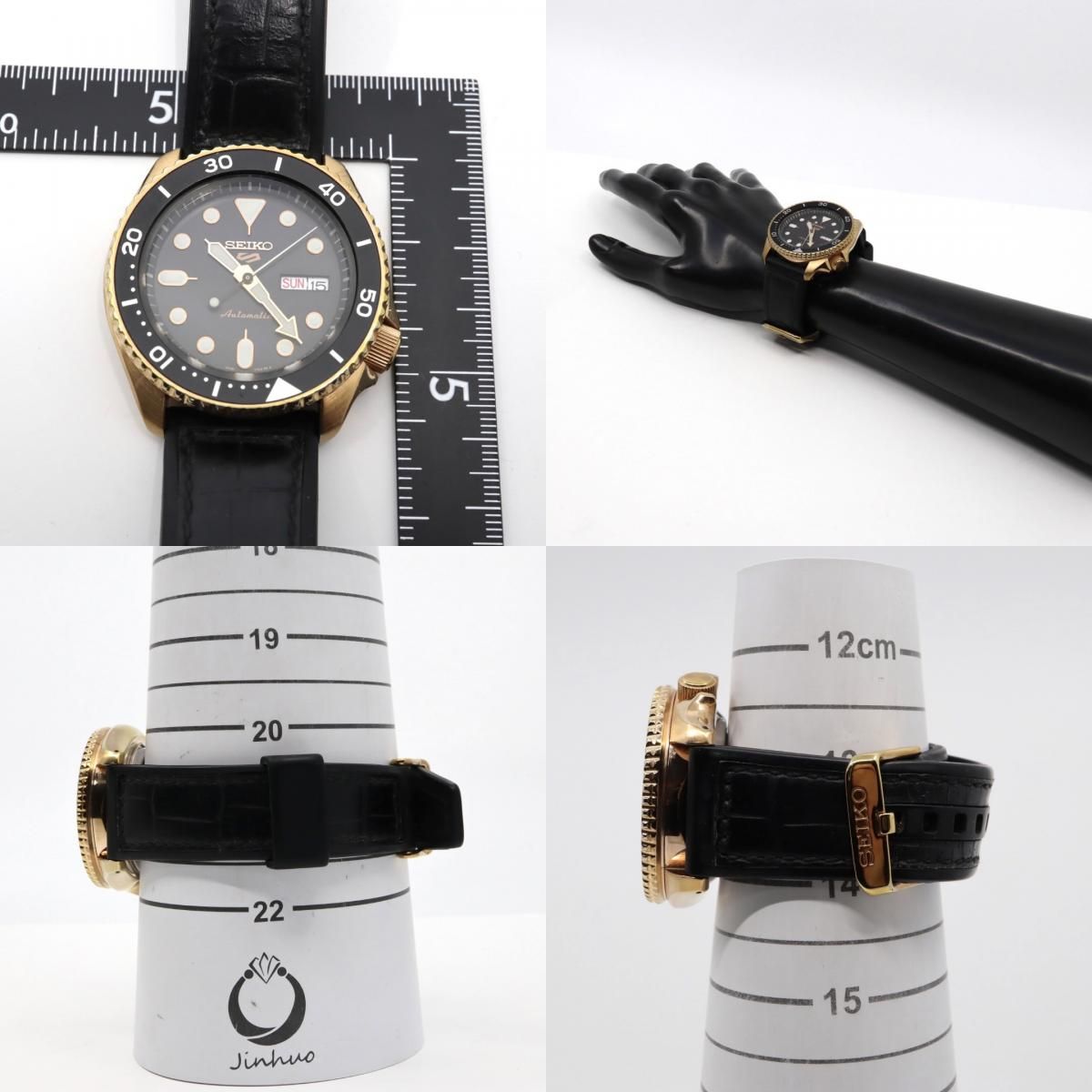 極美品 セイコー SEIKO5 スポーツ 4R36-07G0 SBSA011 メンズ 腕時計
