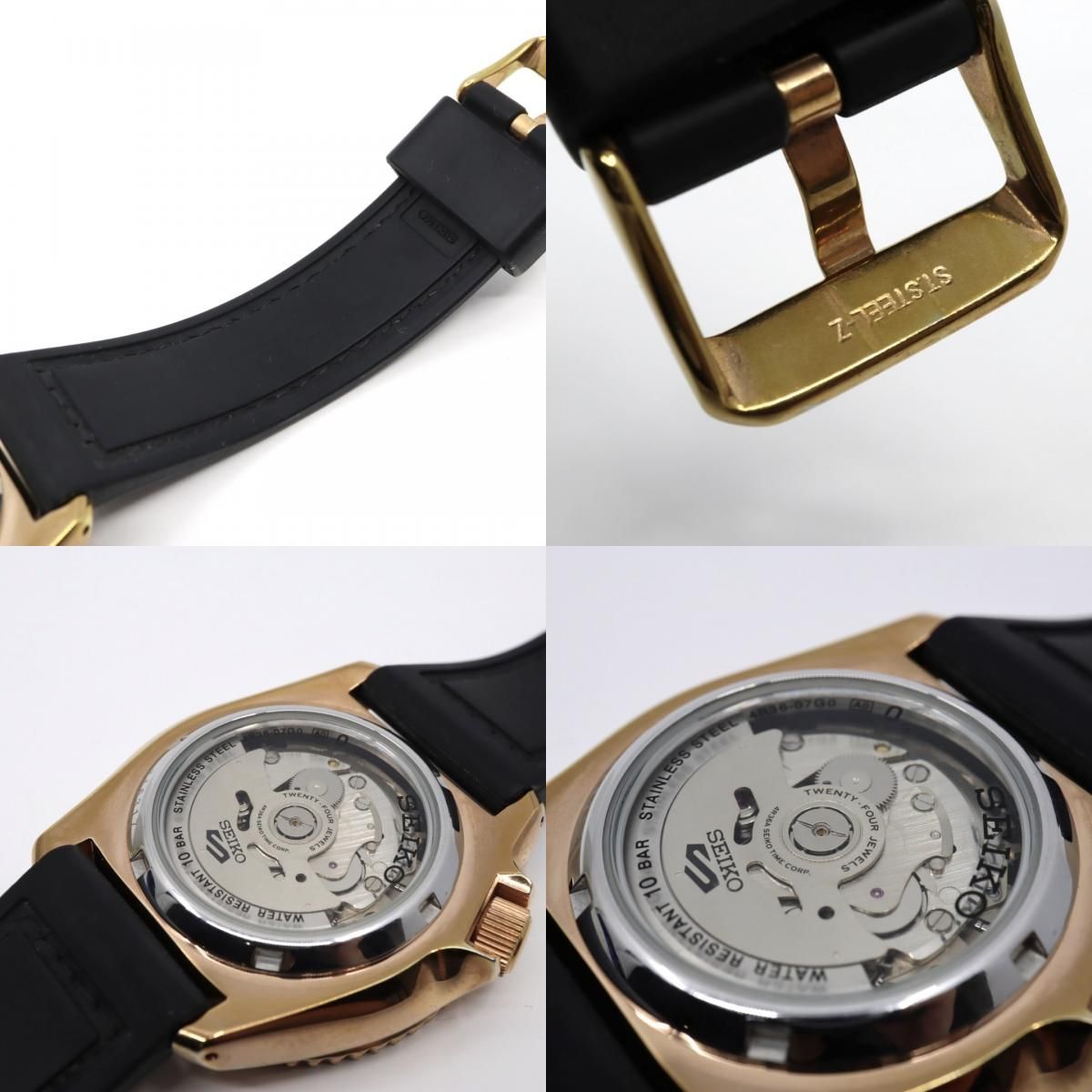 極美品 セイコー SEIKO5 スポーツ 4R36-07G0 SBSA011 メンズ 腕時計 