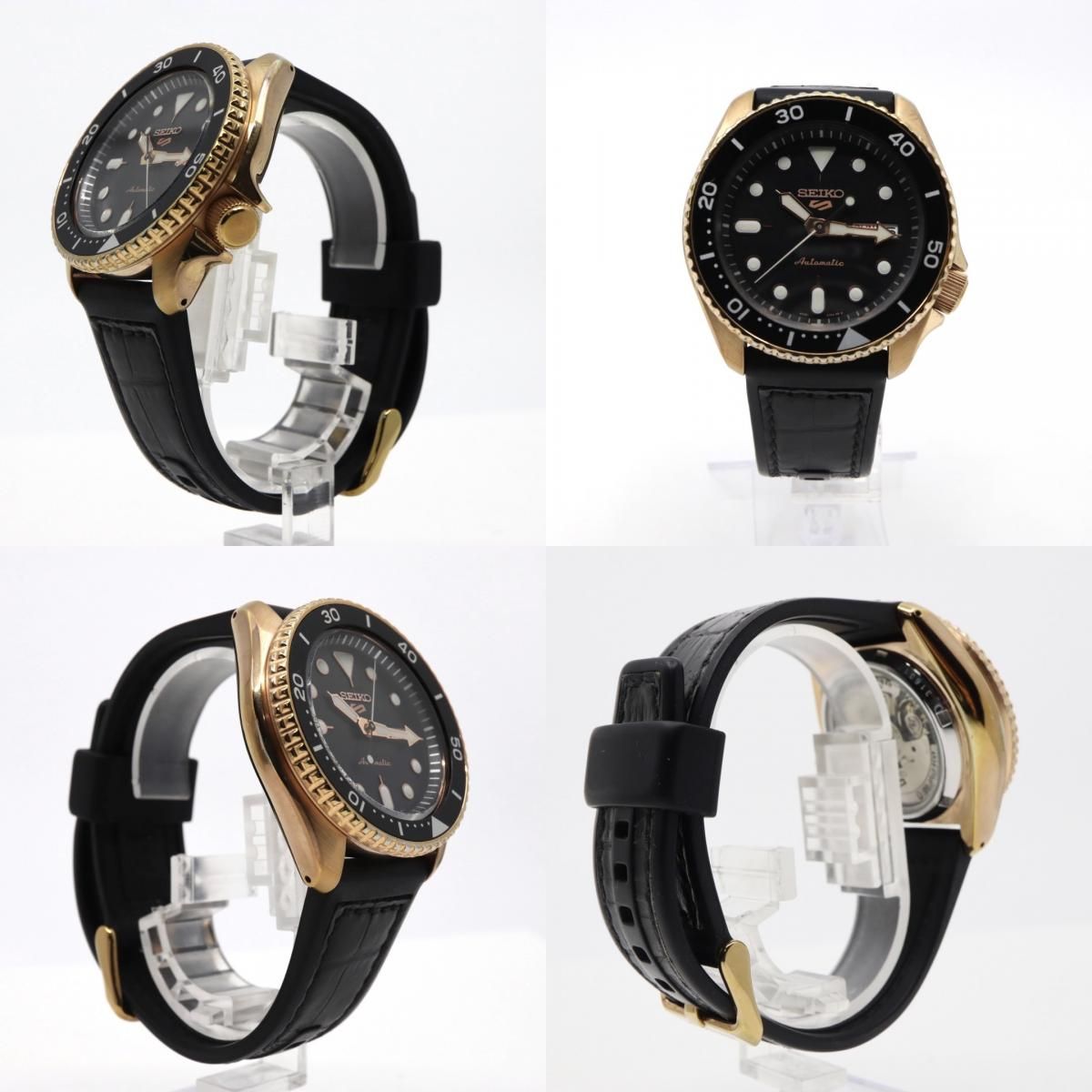 極美品 セイコー SEIKO5 スポーツ 4R36-07G0 SBSA011 メンズ 腕時計 