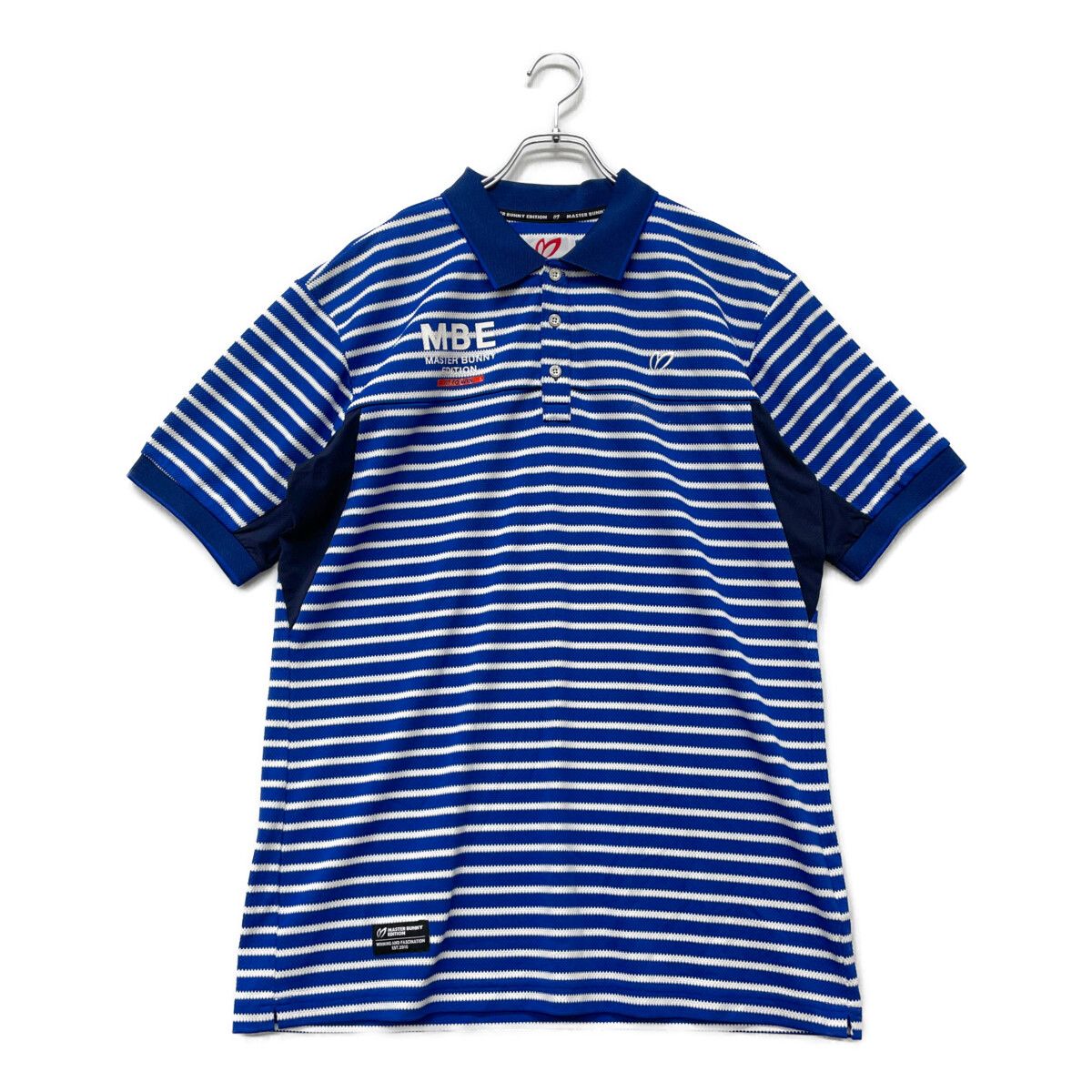 メンズ パーリーゲイツ PEARLY GATES 購入 半袖ポロシャツ 7(3L) 青×白