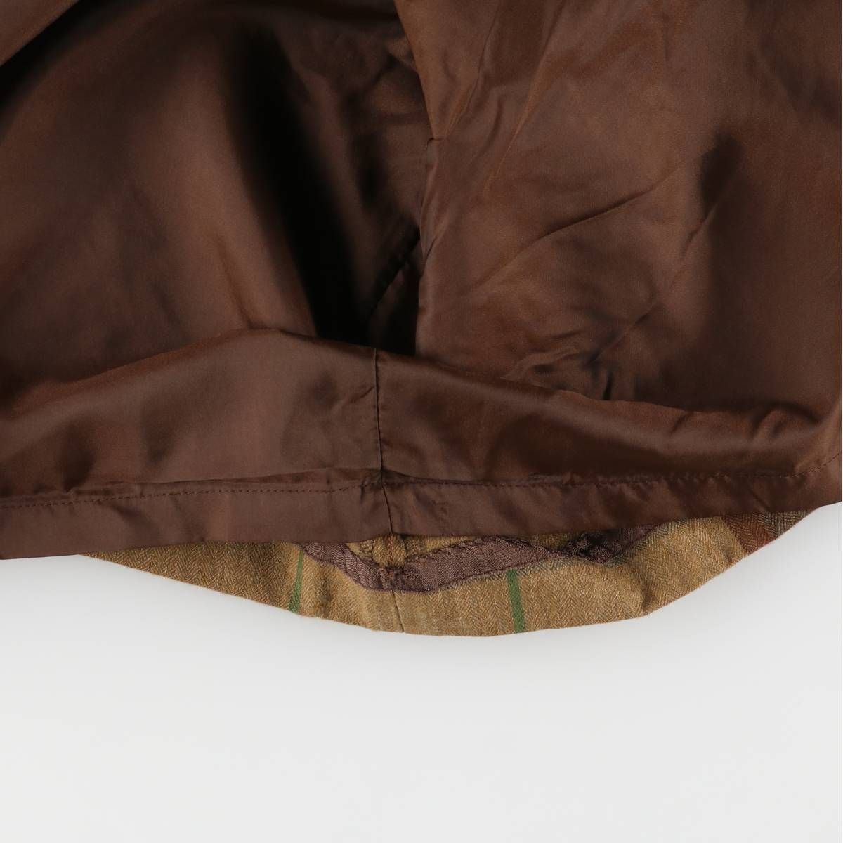 古着 90年代 TALBOTS チェック柄 ウール ミモレ丈 ラップ 巻きスカート レディースM相当 ヴィンテージ eaa594408 GULLKHAN_COM