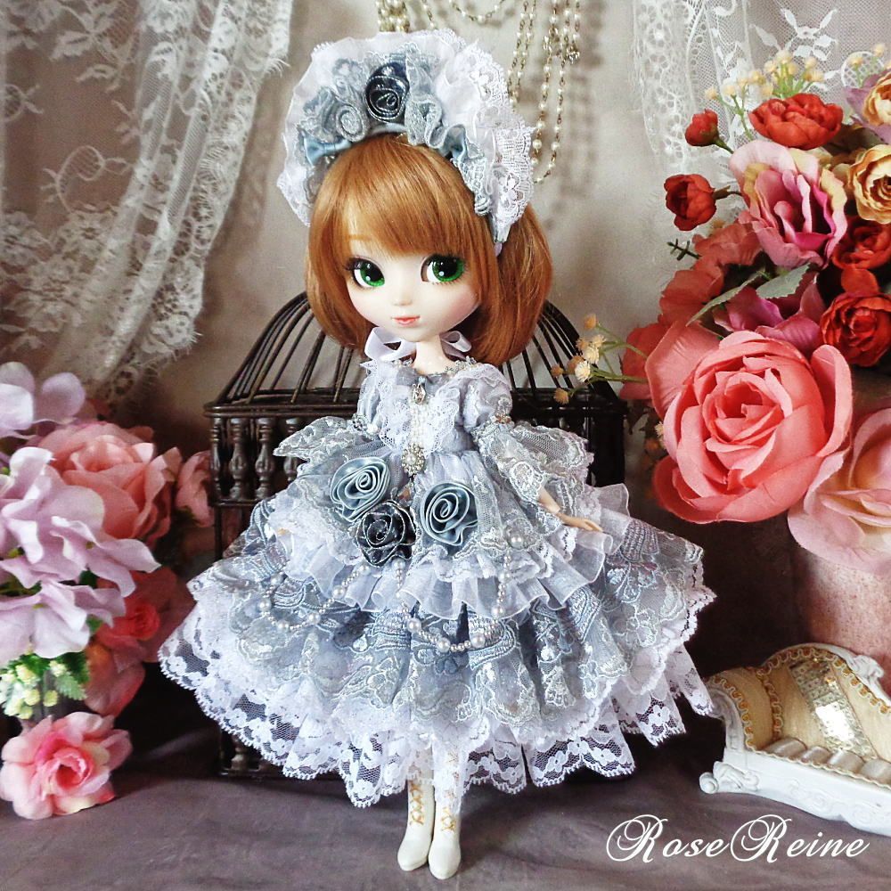 XmasSaleロリータロマンス 煌めく魅惑のフリルドールドレス豪華5点セット XmasSale】ロリータロマンス 霧に覆われた妖精 煌めく魅惑のプリンセス