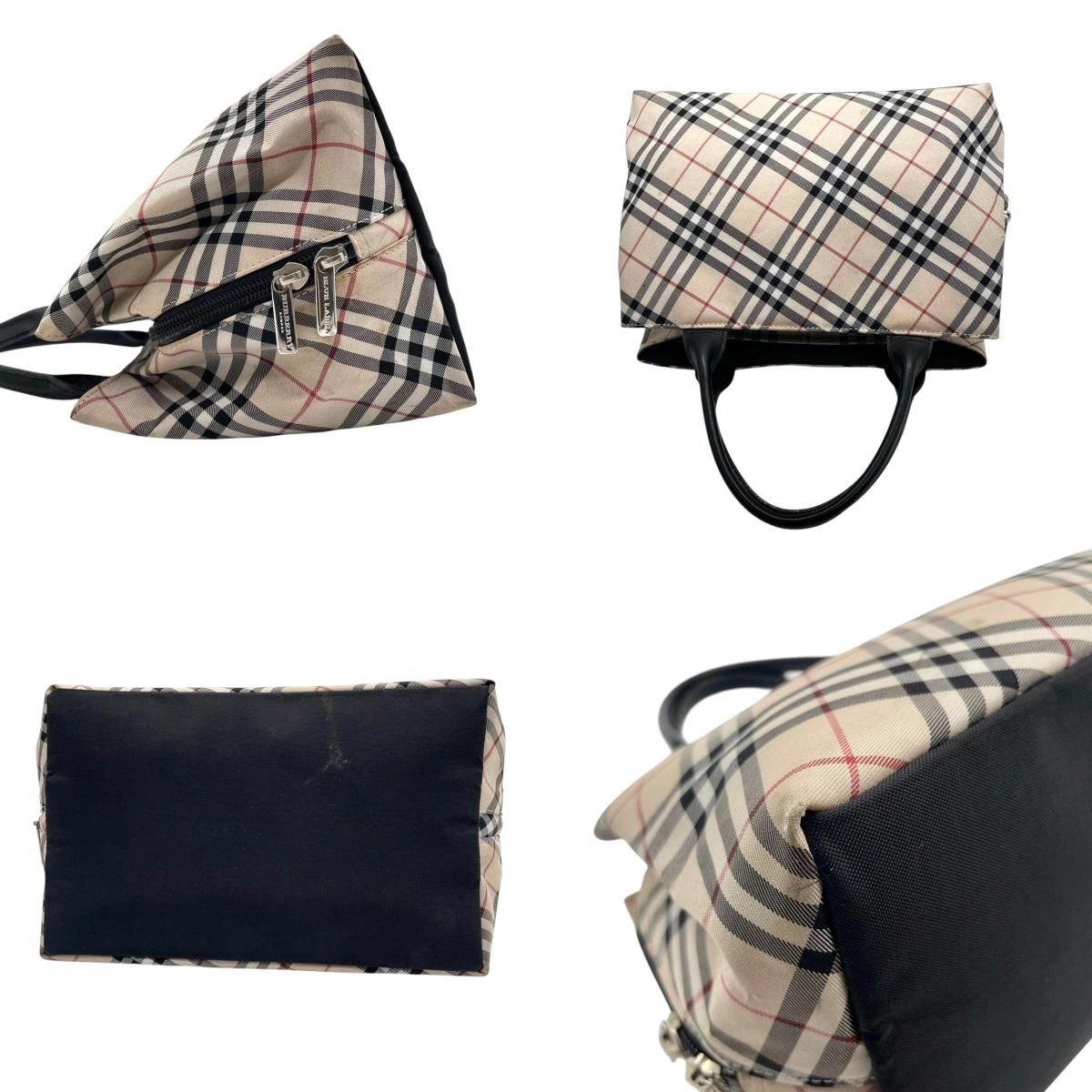 バーバリーブルーレーベル　がま口　ハンドバッグ　チャーム バーバリーブルーレーベル がま口 ハンドバッグ チャーム