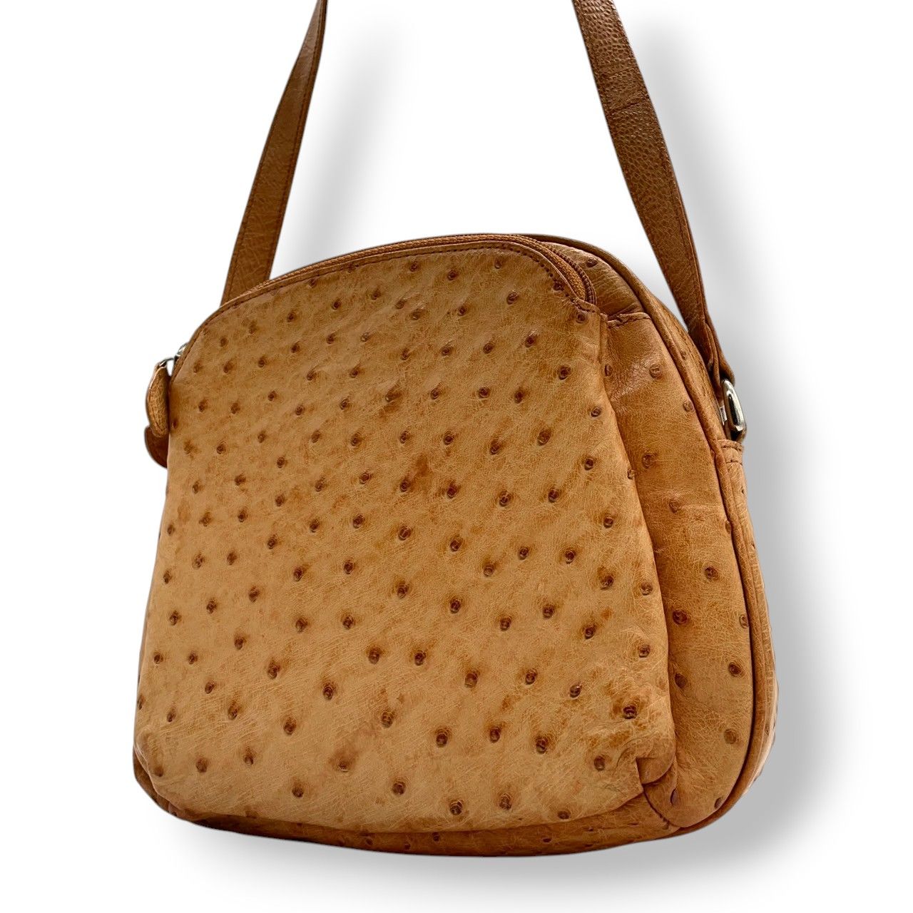 高級オーストリッチ ダチョウ ハンドバック ミニショルダーバッグ 2way  