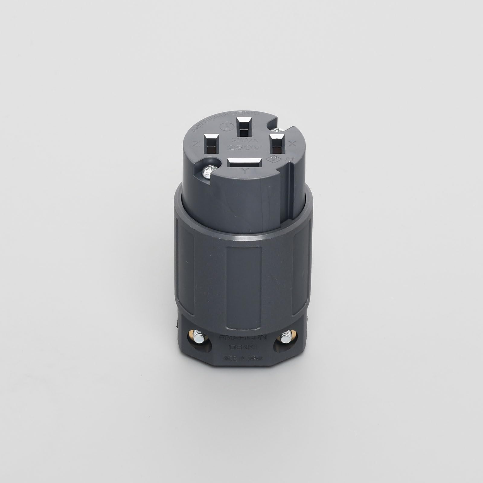 新品 アメリカン電機 平刃形 ナイロンコネクタボディ 接地3P20A250V 9224N