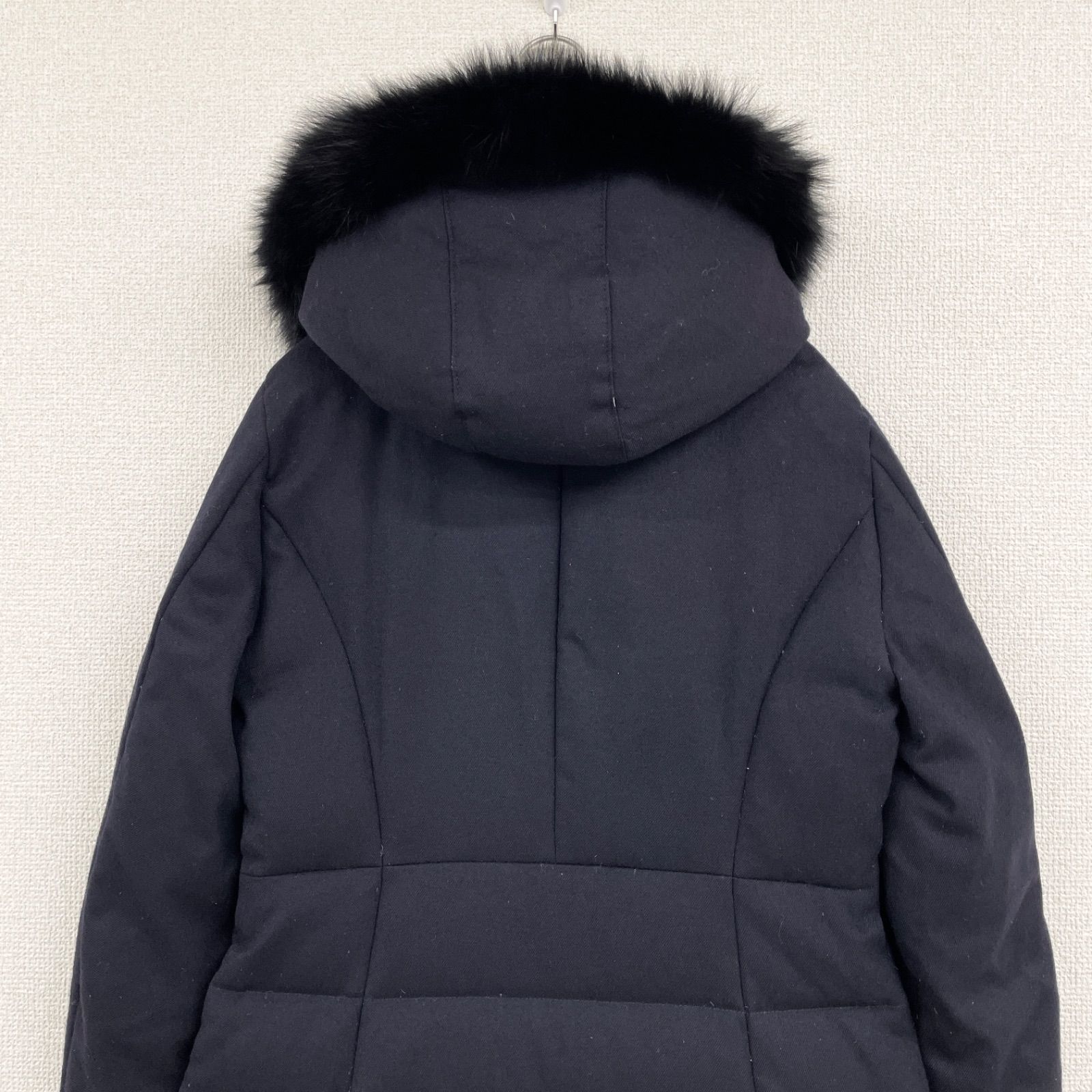 ANAYI アナイ ダウンコート ロング フード ウール フォックスファー