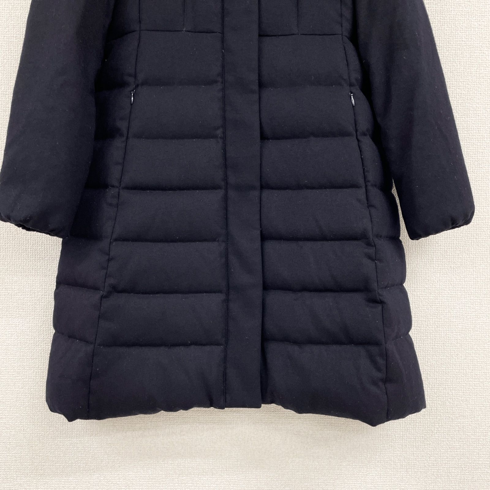 ANAYI アナイ ダウンコート ロング フード ウール フォックスファー