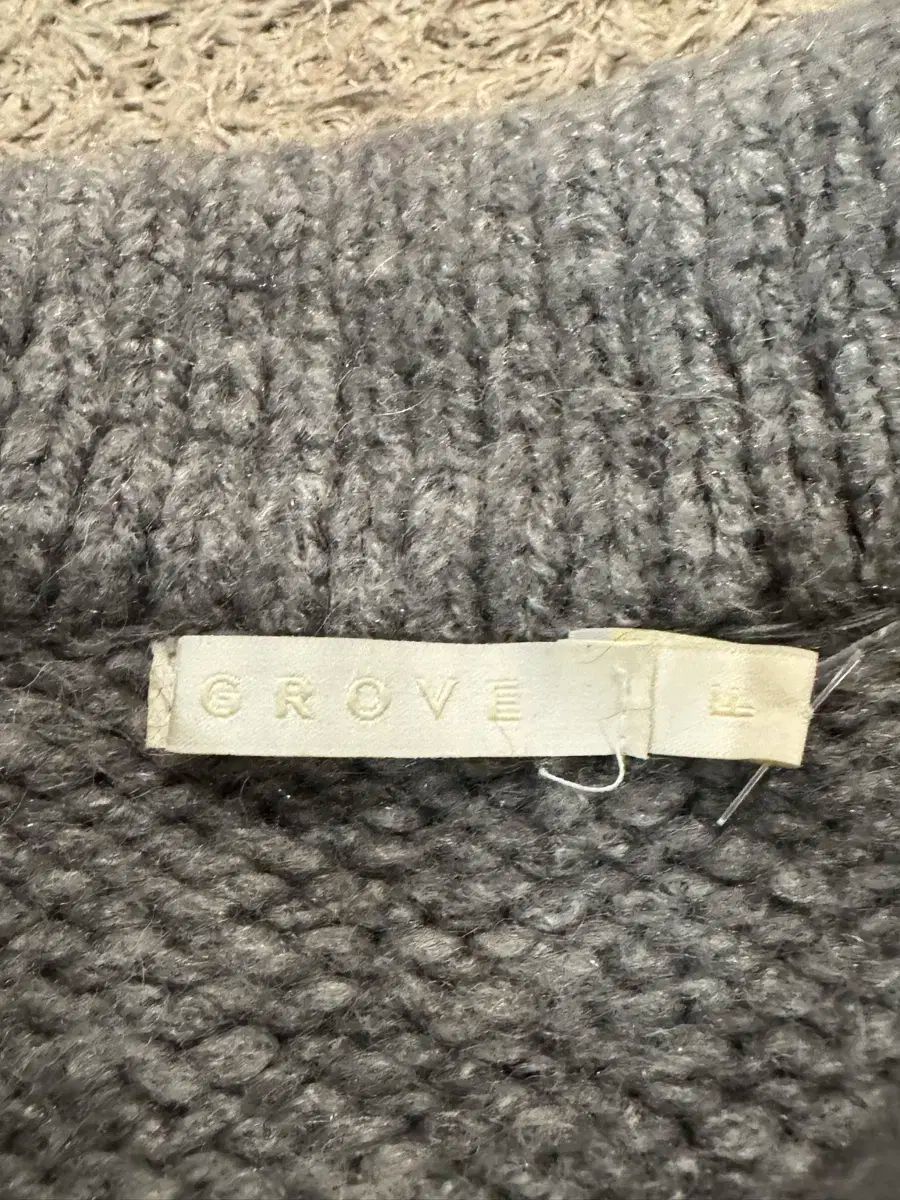  grove グローブストア ノルディック アーガイル パータン ネック ニット 長袖 ニット セーター