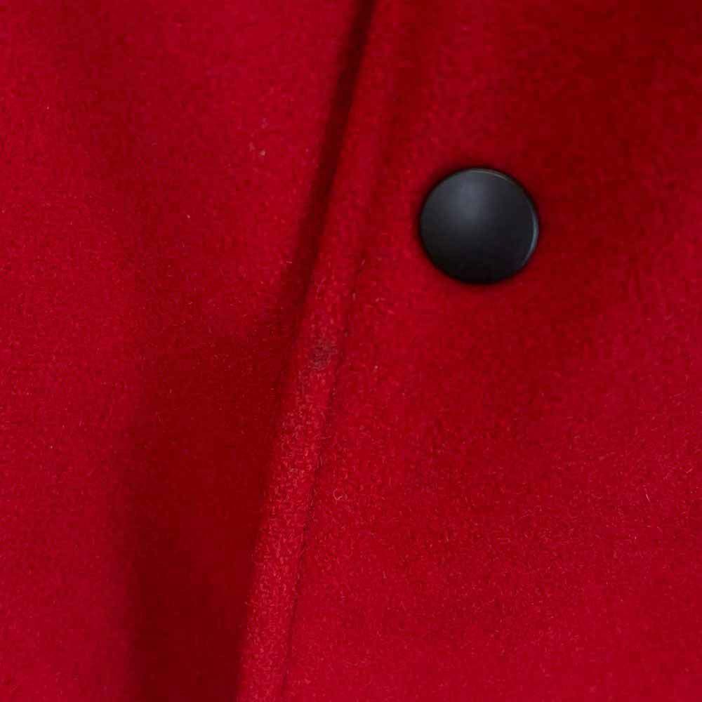 ROTAR ローター ロゴワッペン 袖レザー スタジャン M レッド メンズ 