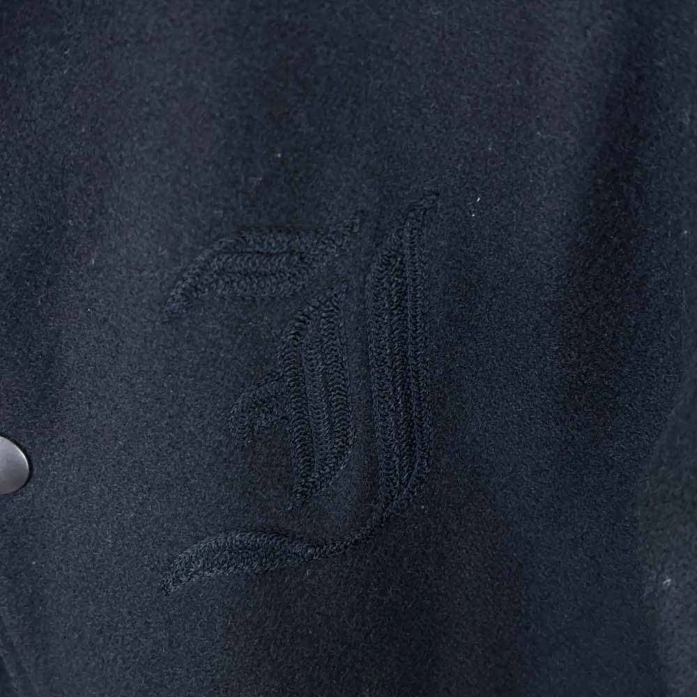 ila VEE DUB アイラ スタジアムジャンパー 牛革 スタジャン M ILA VEE DUB アイラ スタジアムジャンパー スタジャン M ブラック