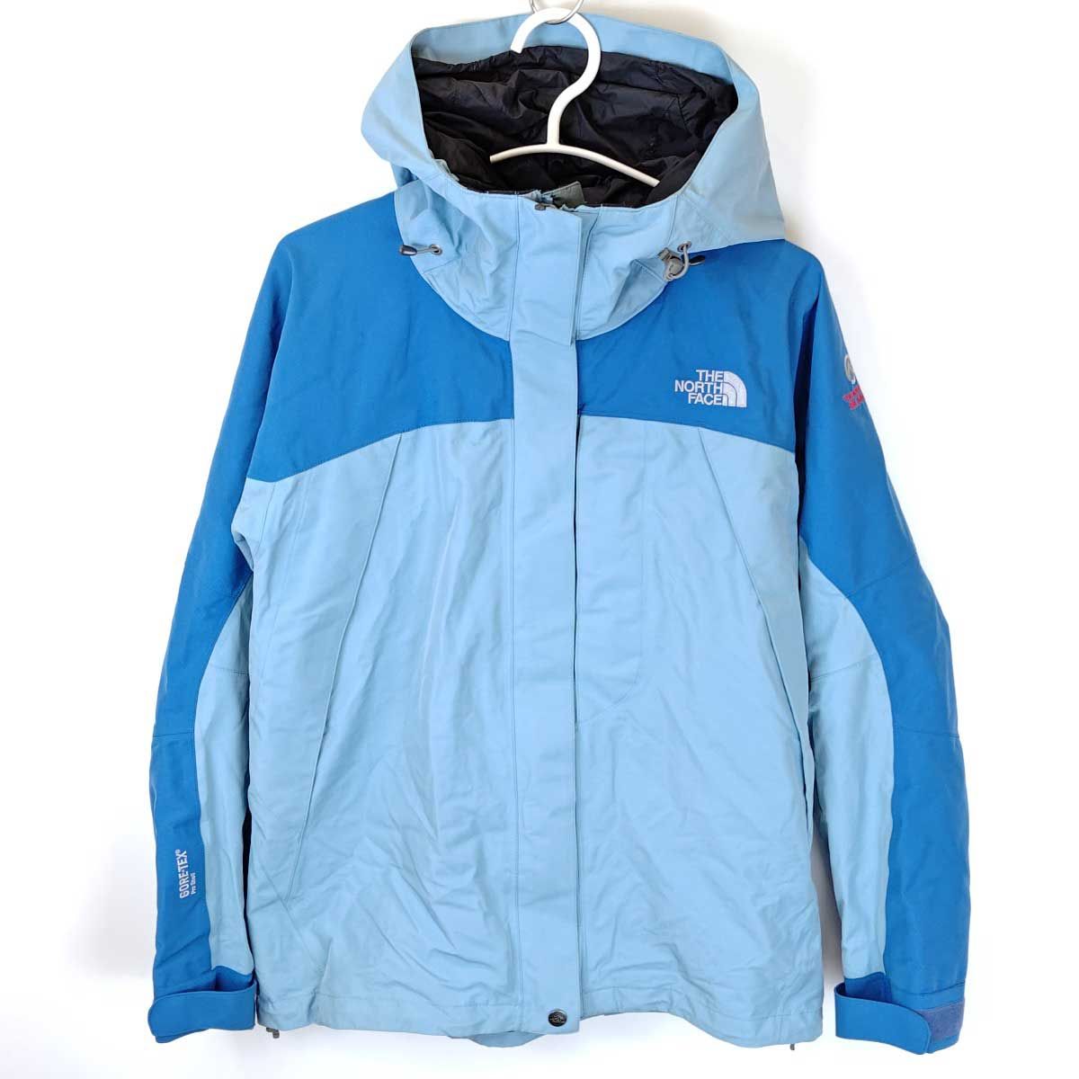 上下セット ノースフェイス マウンテンパーカ GORE-TEX ジャケット マウンテンパンツ サミット L ライトブルー ブラック NPW15900 NPW15956 レディース THE NORTH FACE