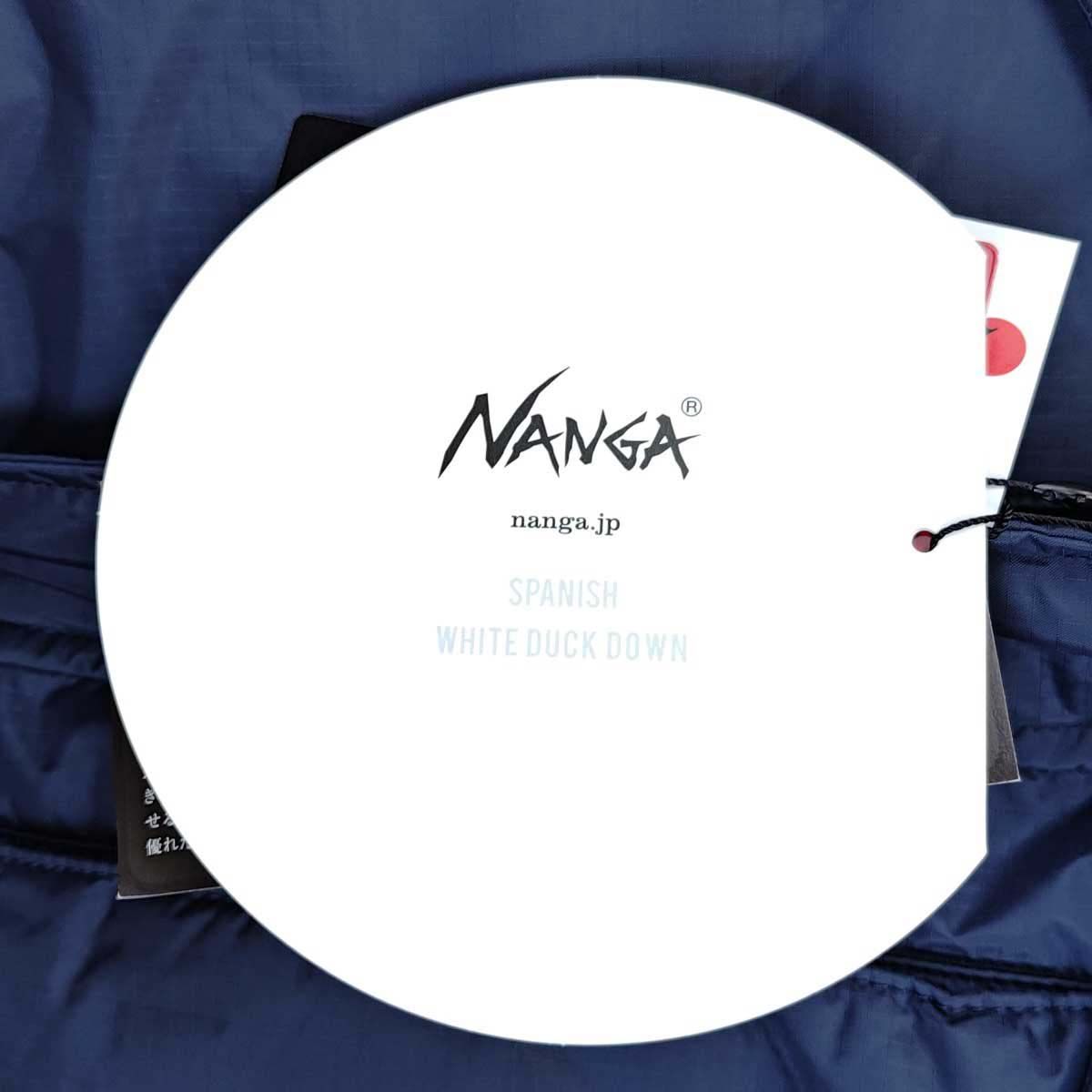 未使用】ナンガ Blue Snow White 別注 オリジナル ダウン ジャケット L 