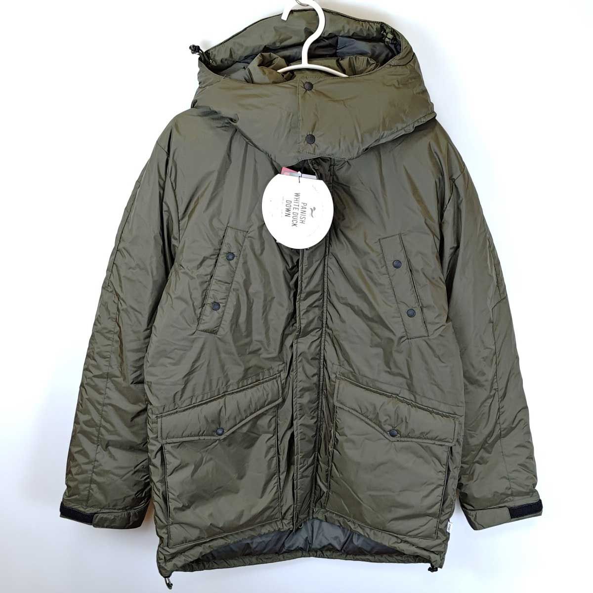 【未使用】ナンガ Blue  White 別注 オリジナル ダウン ジャケット XL カーキ E1AB10H5 メンズ NANGA 未使用】ナンガ Blue Snow White 別注 オリジナル ダウン ジャケット