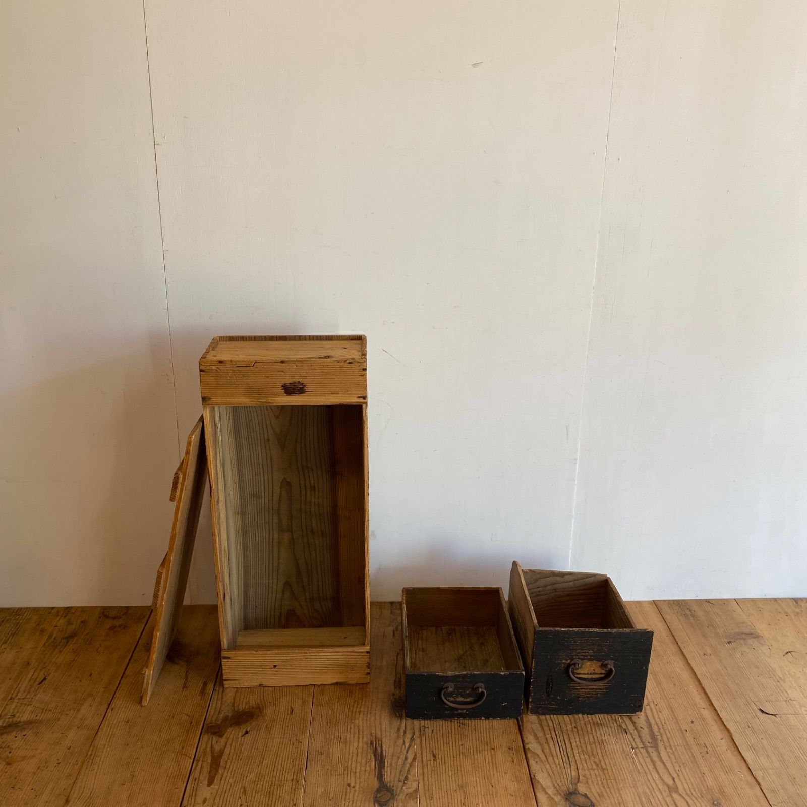 11点セット アンティーク 古道具 育苗箱 木蓋 無垢材 古農具 民藝 y125 8点セット アンティーク 古道具 民藝 引き出し 木箱 y133 - メルカリ