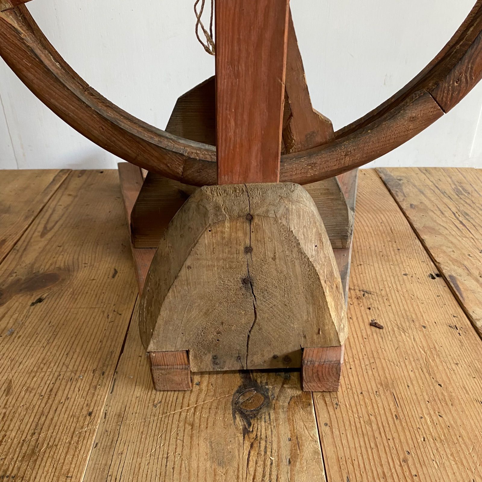 アンティーク 木製 糸車 古道具 y94 - メルカリ