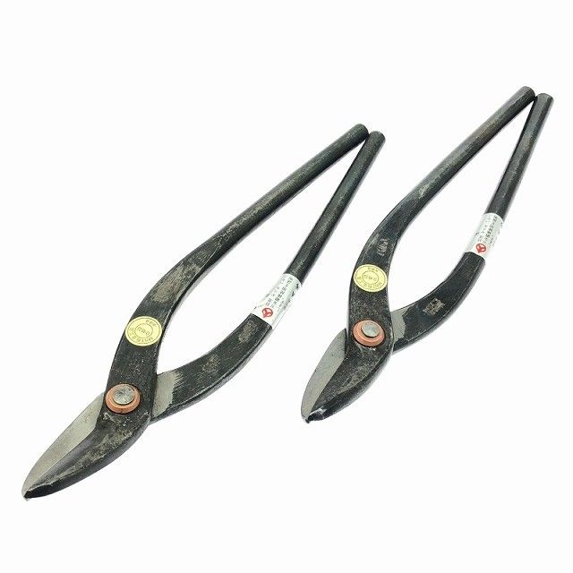 2点セット 直徳 ナオトク 銀印 厚柳刃 300mm 金切鋏 柳刃 ステン117206