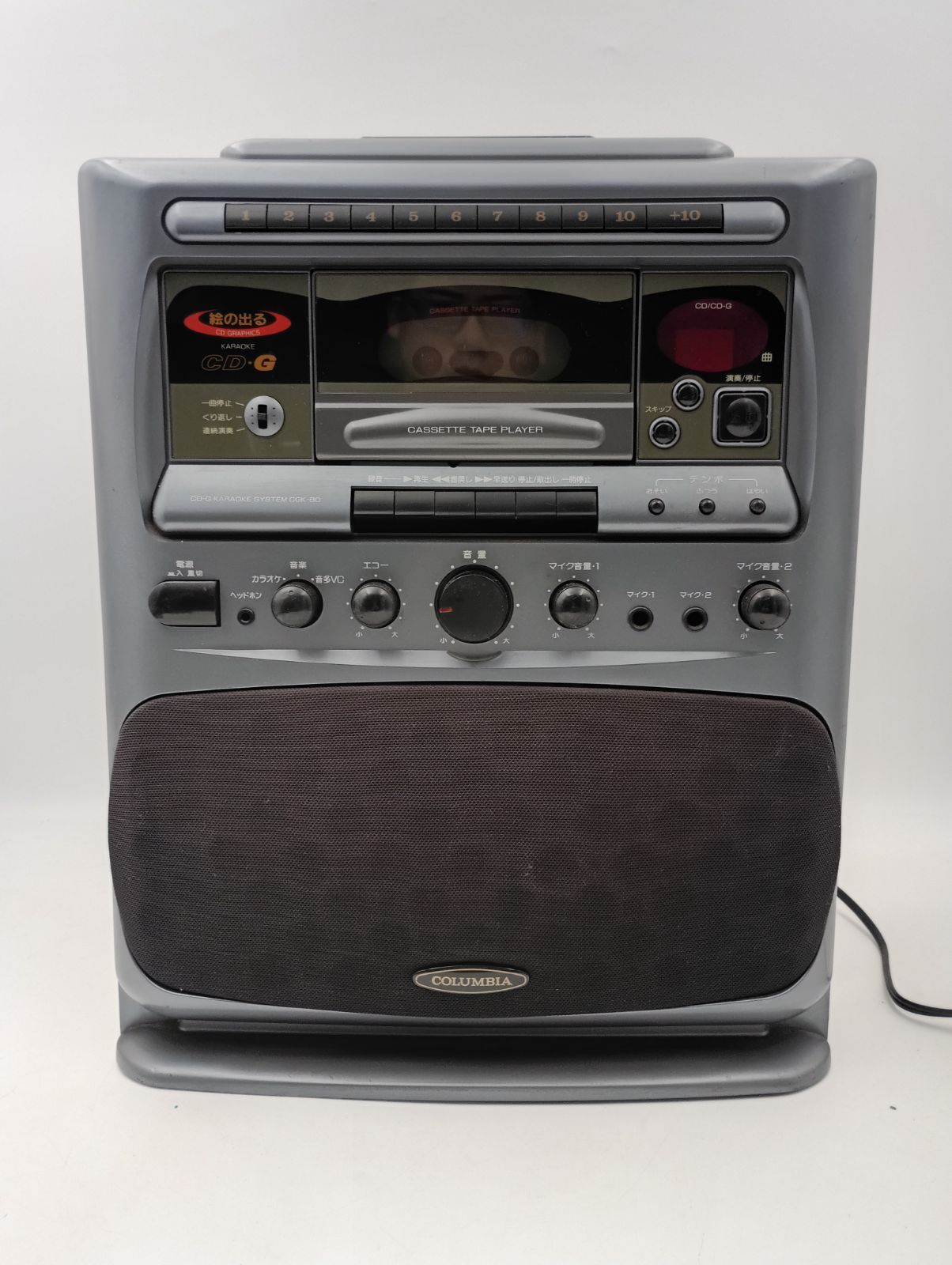 K-1604】CD-Gカラオケシステム カセット CGK-80 コロムビア COLUMBIA