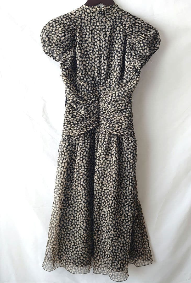 epoca ワンピース シルク エポカ ハート 総柄 シースルー レース サイズ40