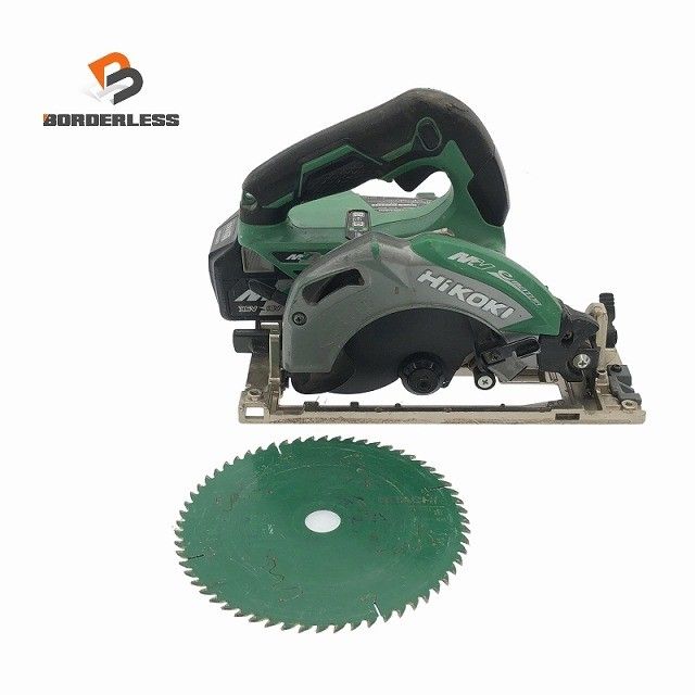 品 HiKOKI ハイコーキ 165mm コードレス丸ノコ C3606DA SK バッテリ BSL36A18 付き 製造21-6 電動工具 切断機 木工117211