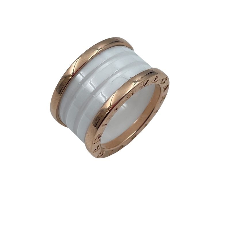 ブルガリ BVLGARI ビーゼロワン リング 3バンド 750PG ジュエリー