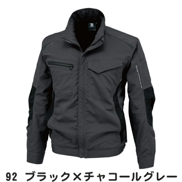 種類7：92 ブラック×チャコールグレー/L TSDESIGN 藤和 ストレッチタフ